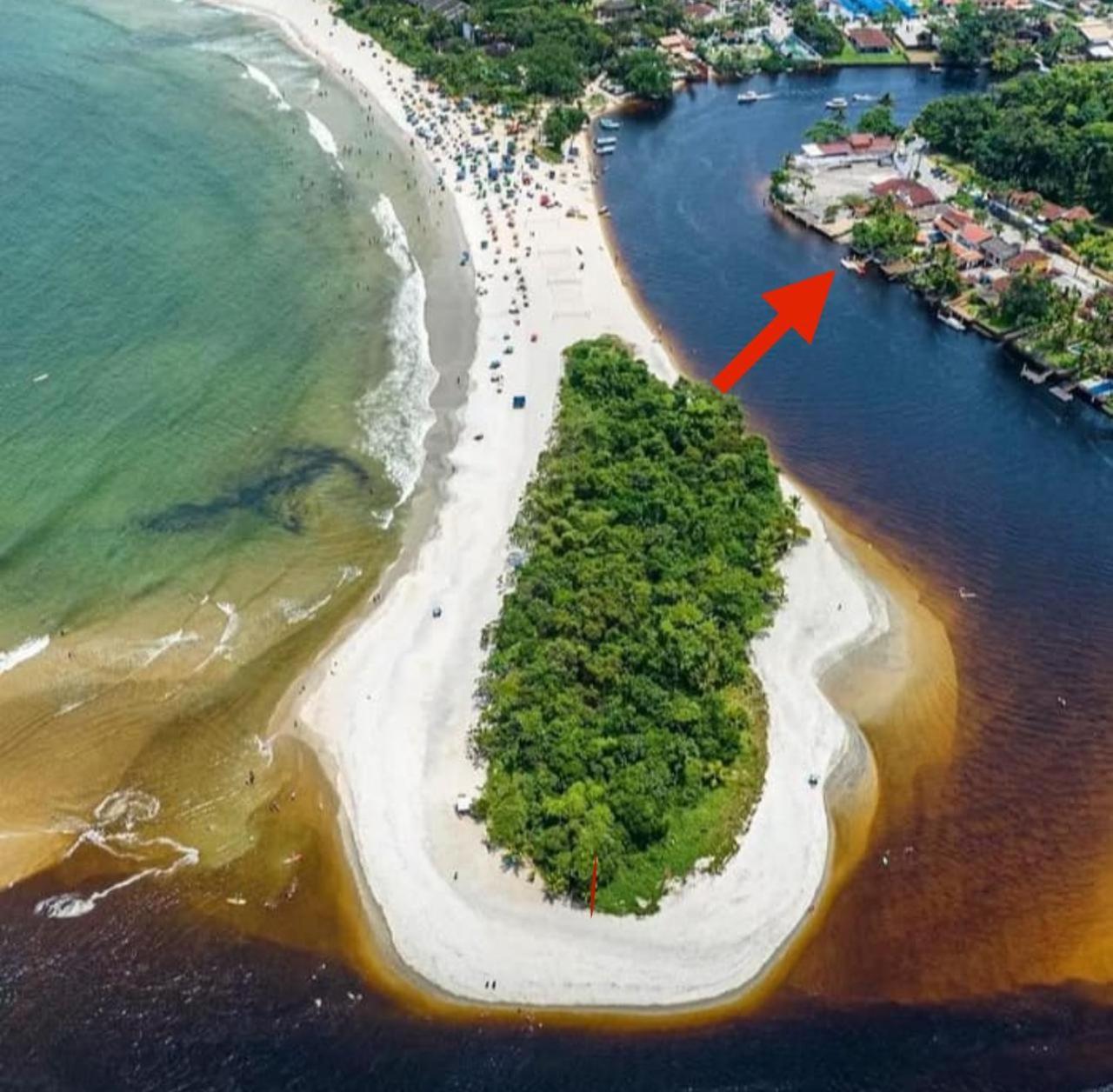 상세바스티앙 Barra Do Una Beach House Em Frente Ao Rio E A Praia 아파트 외부 사진