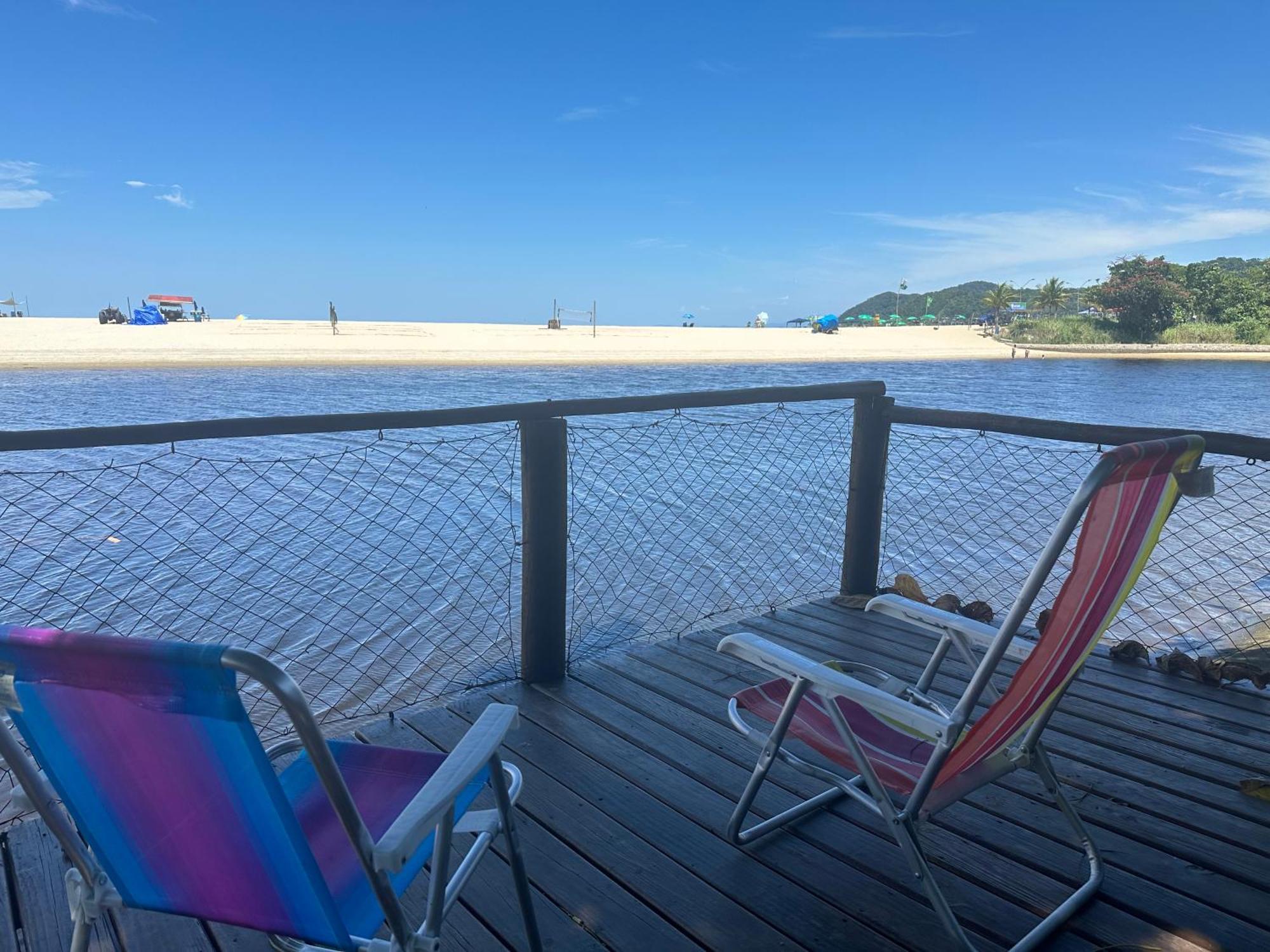 상세바스티앙 Barra Do Una Beach House Em Frente Ao Rio E A Praia 아파트 외부 사진